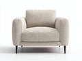 Poltrona - tessuto testurizzato-metallo - 106x92x82 cm - beige-nero - moderno